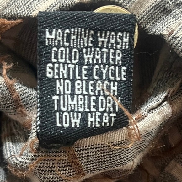 191 Unlimited Gray Embroidered Front Cuffs‎ Floral Scrolls Long Sleeve Shirt XL - Picture 9 of 9